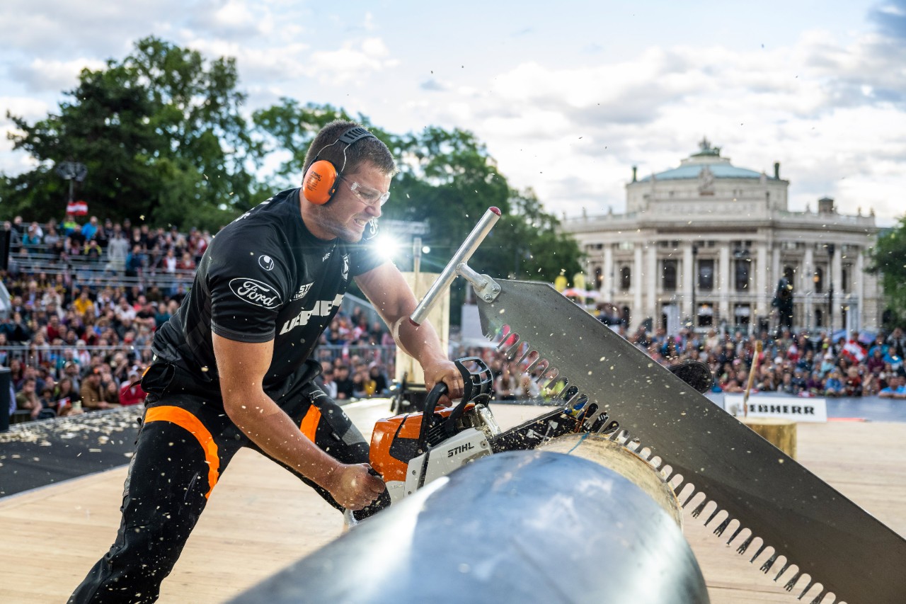 Szurkolás egy STIHL TIMBERSPORTS® rendezvényen