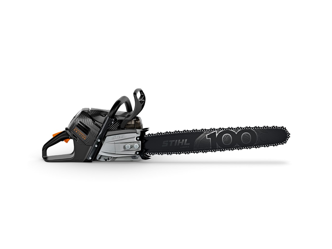 STIHL láncfűrész MS 500i Centennial Edition oldalnézet jobbra