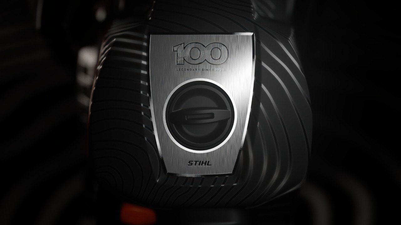 STIHL MS 500i Centennial Edition Közelkép