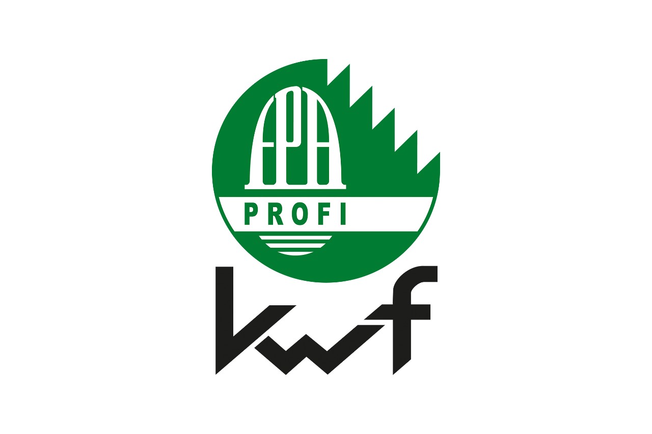 A kerek zöld KWF profi logó